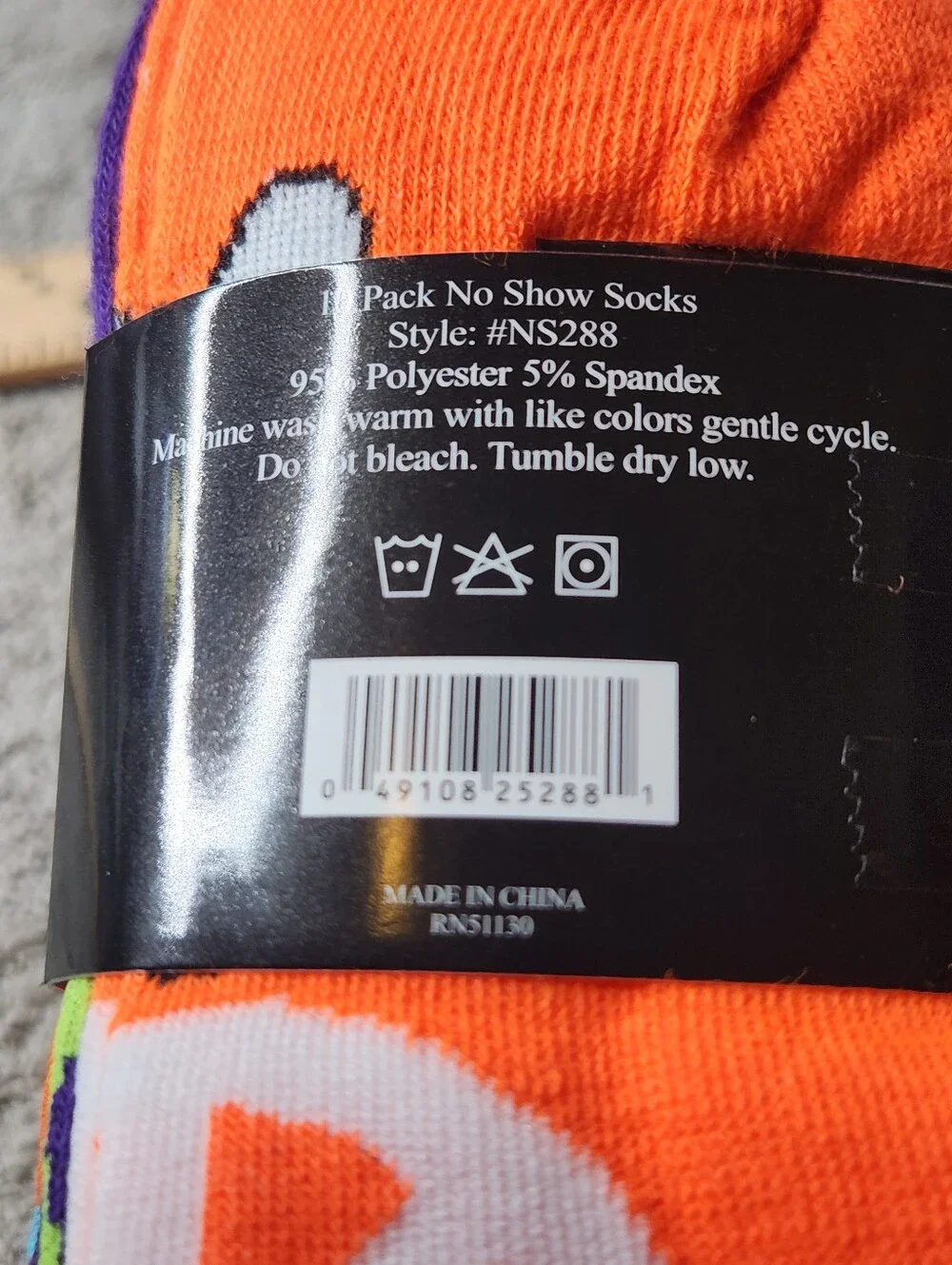 Women's Mega Pack No Show Bright & Colorful Shows - 10 Pack TipiToes  Size 9-11